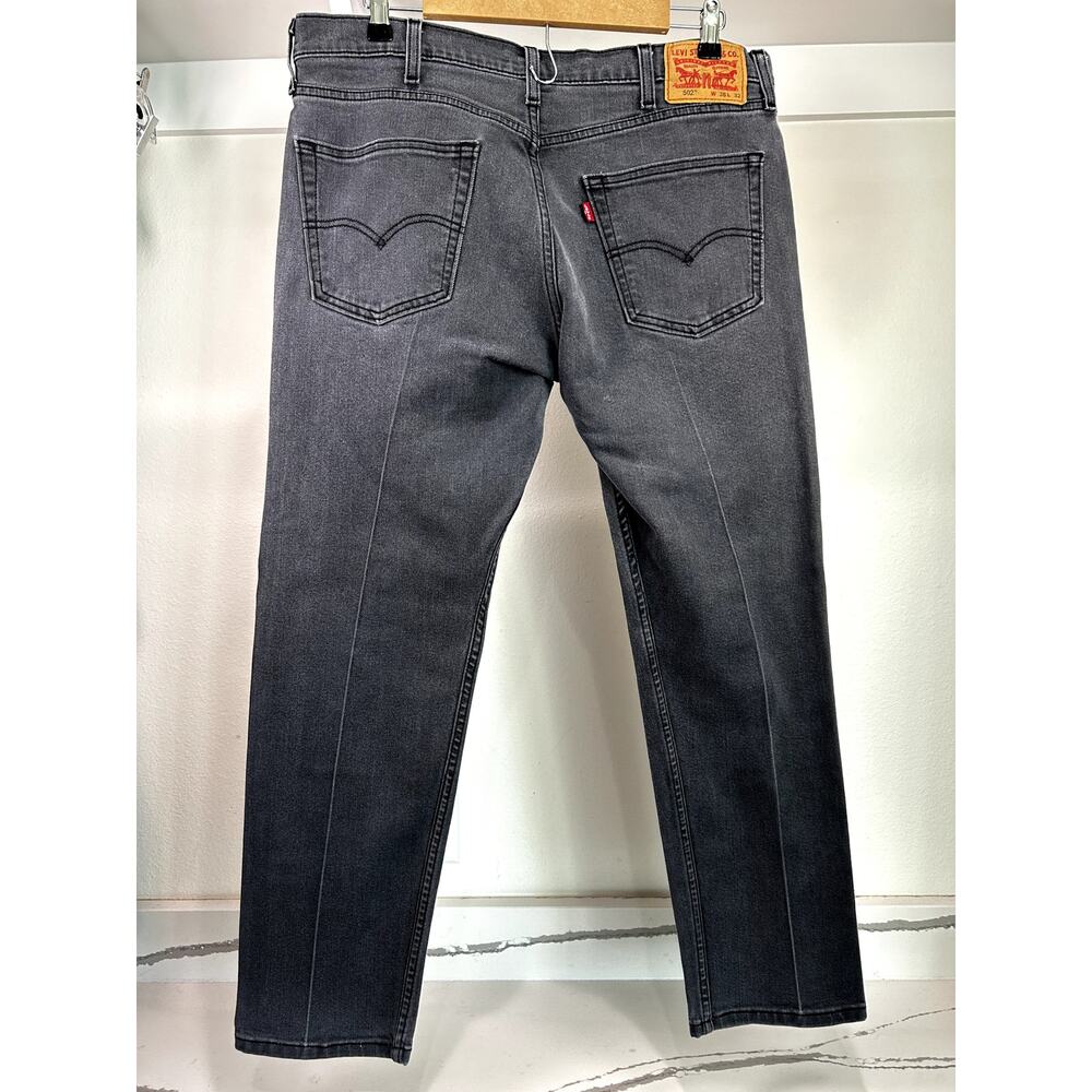 Levi’s 502 Taper Fit Men’s Jeans‎ Black Denim Size 38x32